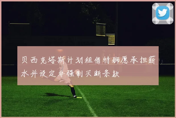 贝西克塔斯计划租借特狮愿承担薪水并设定非强制买断条款